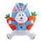 4.5ft. Lighted Inflatable Easter Bunny with Carrots Décor